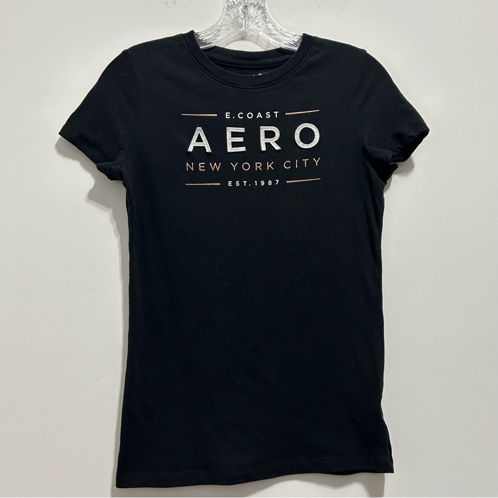 Aeropostale Women’s Black Classic Crew Tee